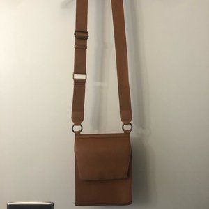 5/$15 Univeral Thread Goods Tan Crossbody Mini Satchel; Recycled Plastic